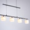 Suspension Paul Neuhaus HYDRA LED Acier brossé, 5 lumières