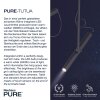 Plafonnier Paul Neuhaus PURE-TUTUA LED Noir, 2 lumières