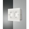 Applique murale Fabas Luce Bali LED Argenté, 2 lumières