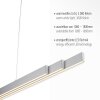 Suspension Leuchten-Direkt LUZI LED Argenté, 3 lumières