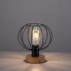 Lampe de table Leuchten-Direkt KASKA Bois foncé, Noir, 1 lumière