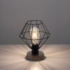 Lampe de table Leuchten-Direkt KASKA Bois foncé, Noir, 1 lumière