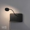 Applique murale Leuchten-Direkt BOARD LED Noir, 1 lumière