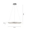 Suspension Leuchten-Direkt RITUS LED Aluminium, 1 lumière