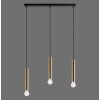 Suspension Leuchten-Direkt BRUNA Noir, 3 lumières