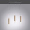 Suspension Leuchten-Direkt BRUNA Noir, 3 lumières