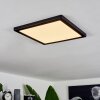 Plafonnier  Canditas LED Noir, 1 lumière