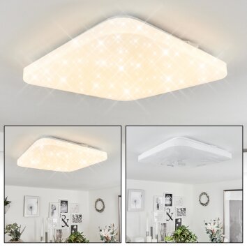 Plafonnier  Melres LED Blanc, 1 lumière