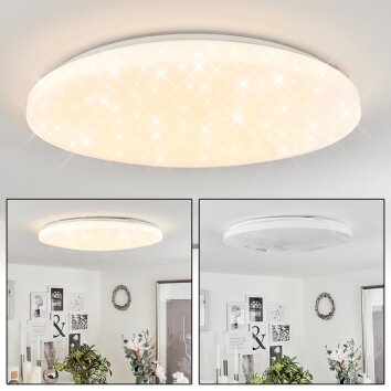 Plafonnier  Melres LED Blanc, 1 lumière