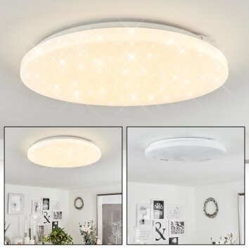 Plafonnier  Melres LED Blanc, 1 lumière