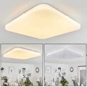 Plafonnier  Melres LED Blanc, 1 lumière