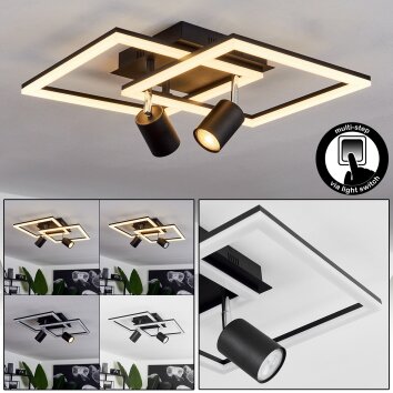 Plafonnier  Boim LED Noir, 3 lumières