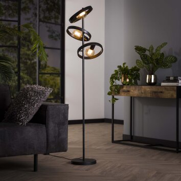 Lampadaire  Hover Anthracite, 3 lumières