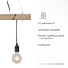 Suspension Leuchten-Direkt TERO LED Écru, Noir, 4 lumières