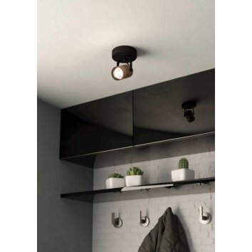 Applique murale Eglo CAYUCA LED Noir, 1 lumière