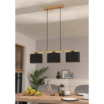 Suspension Eglo CASTRALVO Brun, 3 lumières