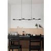 Suspension Eglo CLAVELLINA LED Noir, 6 lumières