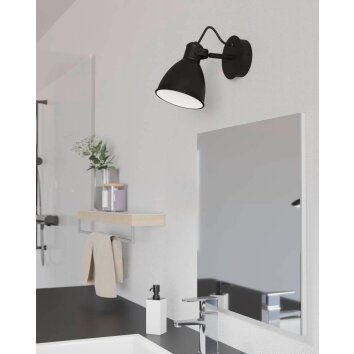 Applique murale Eglo SAN PERI LED Noir, Blanc, 1 lumière