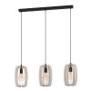 Suspension Eglo BAJAZZARA Noir, 3 lumières