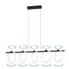 Suspension Eglo CARANACOA LED Noir, 5 lumières