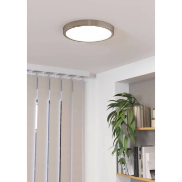 Plafonnier Eglo FUEVA LED Nickel mat, 1 lumière