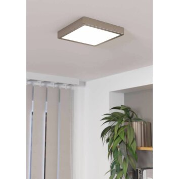 Plafonnier Eglo FUEVA LED Nickel mat, 1 lumière