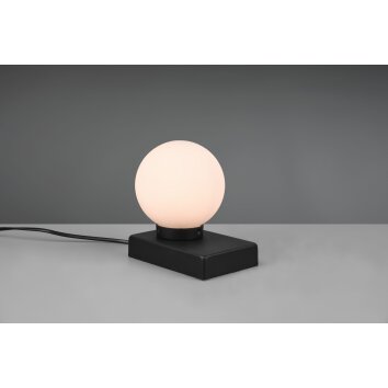 Lampe de table Trio Davi 2 Noir, 1 lumière