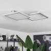 Plafonnier  Longos LED Aluminium, 1 lumière, Télécommandes