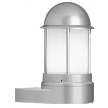 Lampe murale d'extérieur LCD Argenté, 1 lumière