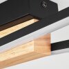 Plafonnier  Meiral LED Bois clair, Noir, 2 lumières