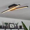 Plafonnier  Meiral LED Bois clair, Noir, 2 lumières