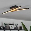 Plafonnier  Meiral LED Bois clair, Noir, 2 lumières