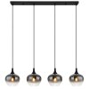 Suspension Globo MAXY Noir, 4 lumières