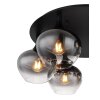 Plafonnier Globo MAXY Noir, 6 lumières