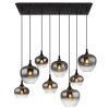 Suspension Globo MAXY Noir, 8 lumières