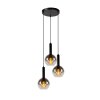 Suspension Lucide MARIUS Noir, 3 lumières