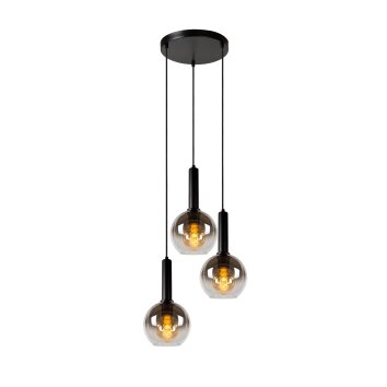 Suspension Lucide MARIUS Noir, 3 lumières