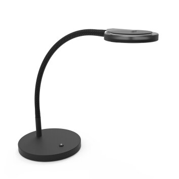 Lampe de table Steinhauer Turound LED Noir, 1 lumière