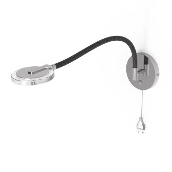 Applique murale Steinhauer Turound LED Acier brossé, 1 lumière