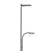 Lampadaire à vasque Steinhauer Turound LED Noir, 2 lumières