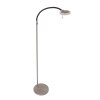 Lampadaire Steinhauer Turound LED Acier brossé, 1 lumière