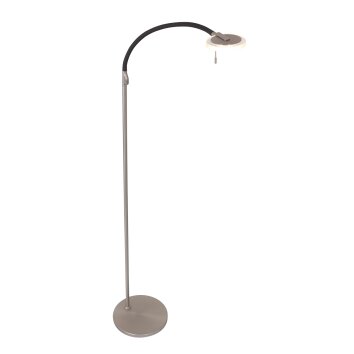 Lampadaire Steinhauer Turound LED Acier brossé, 1 lumière