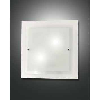 Plafonnier Fabas Luce Naxar Blanc, 2 lumières