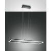 Suspension Fabas Luce Bard LED Anthracite, 1 lumière