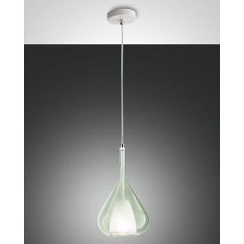 Suspension Fabas Luce Lila Blanc, 1 lumière