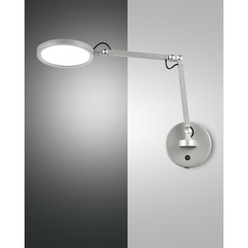 Applique murale Fabas Luce Regina LED Aluminium, 1 lumière