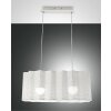 Suspension Fabas Luce Glicine Blanc, 2 lumières