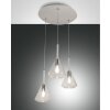 Suspension Fabas Luce Tris Blanc, 3 lumières