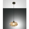 Suspension Fabas Luce Fiordaliso Noir, 1 lumière