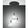 Suspension Fabas Luce Vincent Noir, 3 lumières